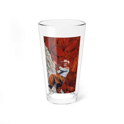 Man Climbing Rock, probable paperback cover - Pint Glass 16oz-16oz-Go Mug Yourself