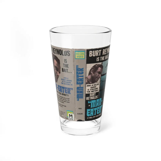 MAN EATER BURT REYNOLDS (VHS COVER) Pint Glass 16oz 16oz - Go Mug Yourself