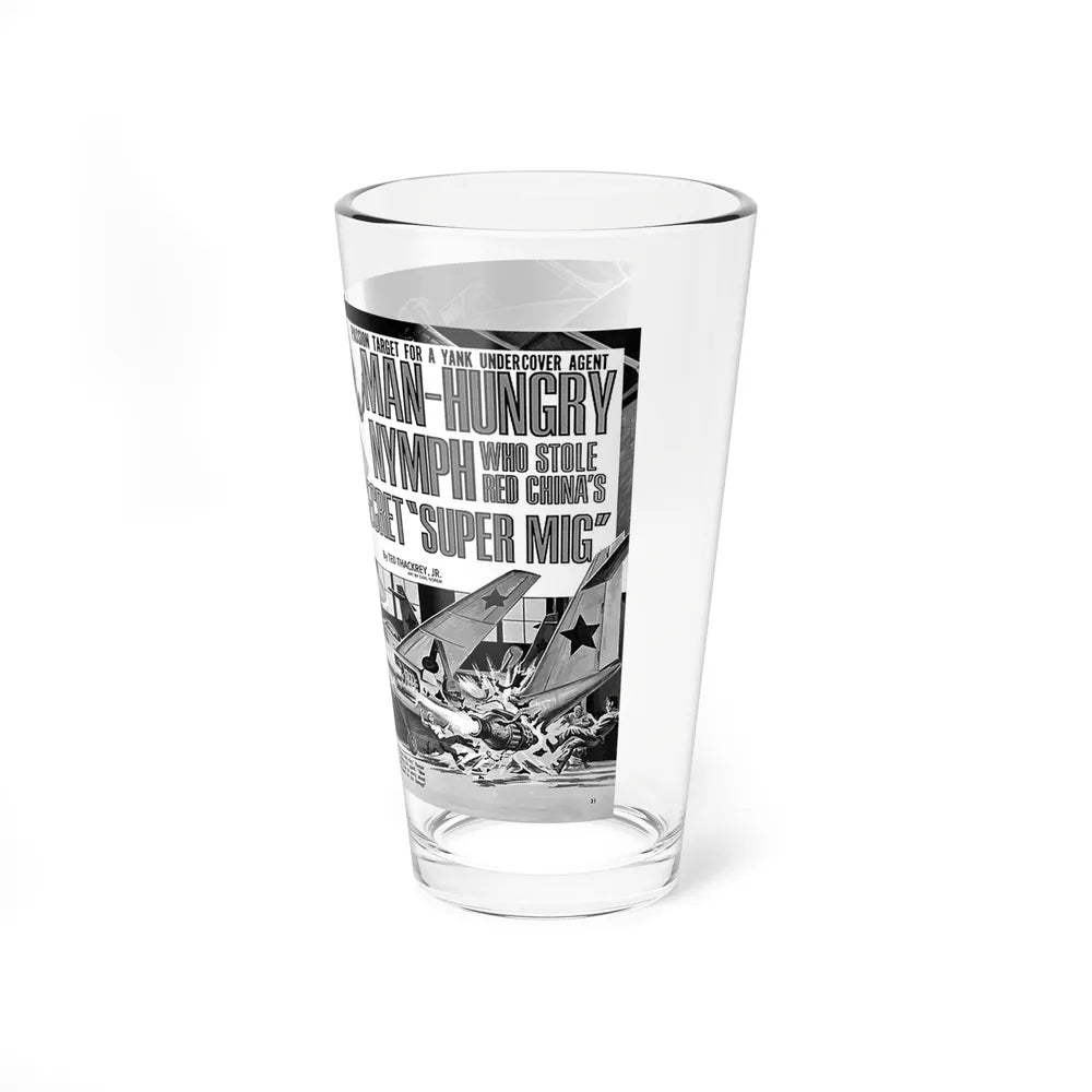 Man-Hungry Nymph ... Secret 'Super Mig' - Pint Glass 16oz-Go Mug Yourself