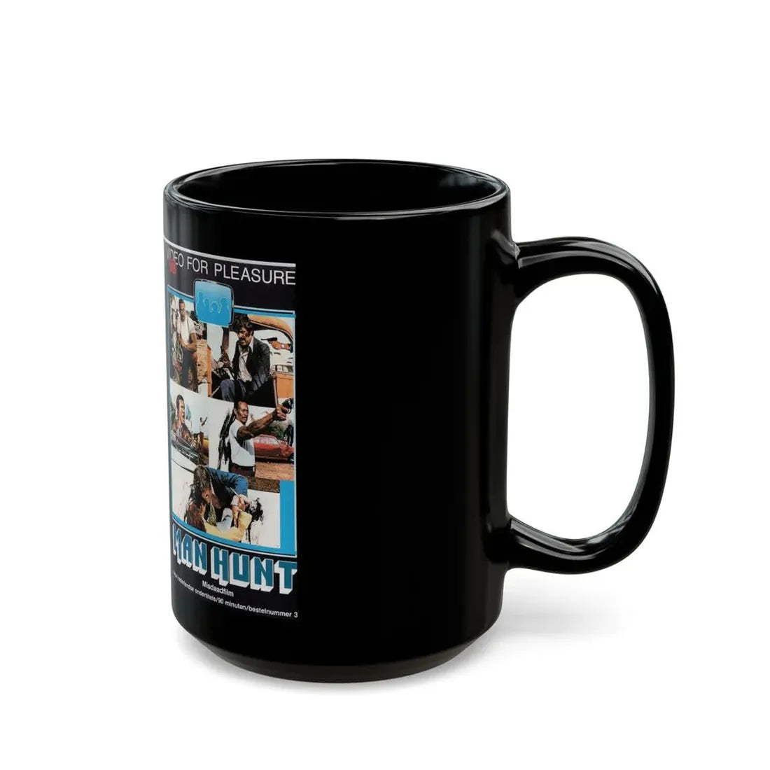 MAN HUNT (VHS COVER) - Black Coffee Mug - Go Mug Yourself