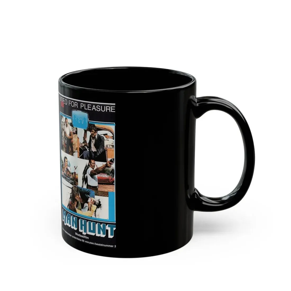 MAN HUNT (VHS COVER) - Black Coffee Mug - Go Mug Yourself