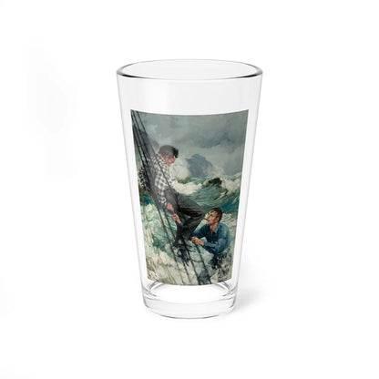 Man in Rigging, 1918 - Pint Glass 16oz-16oz-Go Mug Yourself