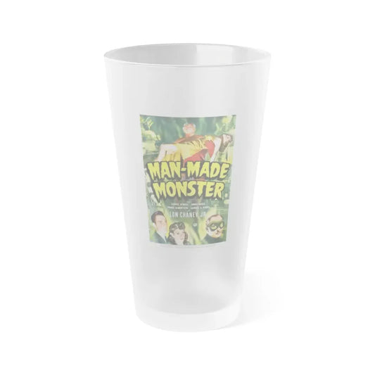 MAN-MADE MONSTER 1941 Movie Poster - Frosted Pint Glass 16oz Default Title - Go Mug Yourself