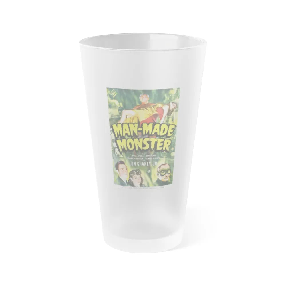 MAN-MADE MONSTER 1941 Movie Poster - Frosted Pint Glass 16oz-Go Mug Yourself