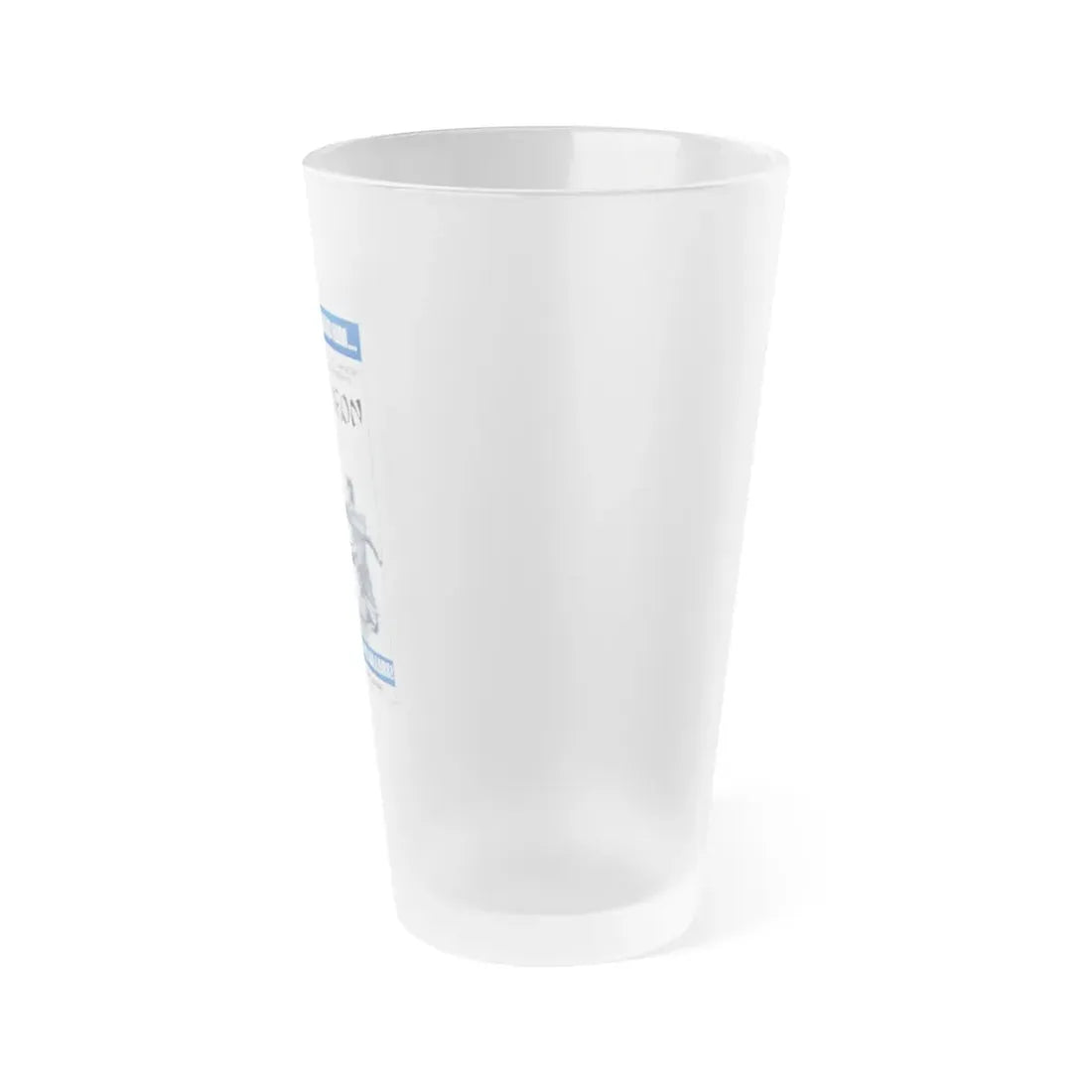 MAN OF IRON 1972 Movie Poster - Frosted Pint Glass 16oz - Go Mug Yourself