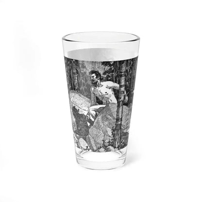 Man of the North (2), Blue Book Magazine, February 1947 - Pint Glass 16oz - Go Mug Yourself