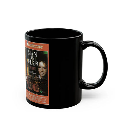 MAN ON FIRE (VHS COVER) - Black Coffee Mug-Go Mug Yourself