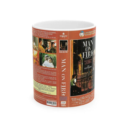 MAN ON FIRE (VHS COVER) - White Coffee Mug 11oz - Go Mug Yourself