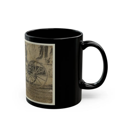 Man Sitting In A Horse Drawn Cart (U.S. Civil War) Black Coffee Mug-Go Mug Yourself