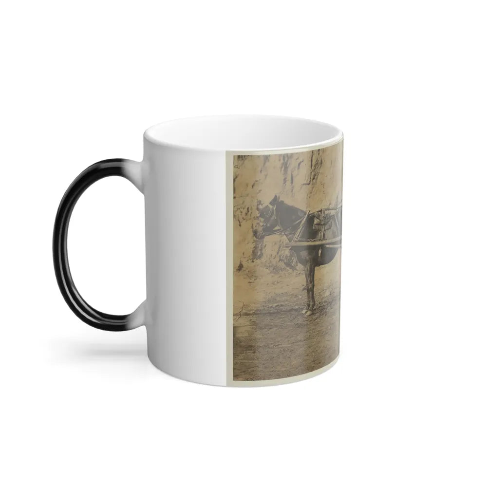 Man Sitting in a Horse Drawn Cart (U.S. Civil War) Color Changing Coffee Mug 11oz-Go Mug Yourself