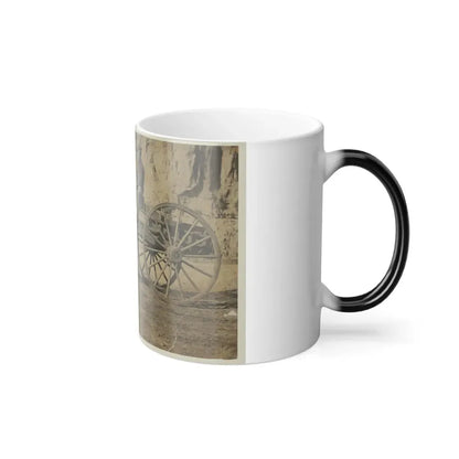 Man Sitting in a Horse Drawn Cart (U.S. Civil War) Color Changing Coffee Mug 11oz - Go Mug Yourself