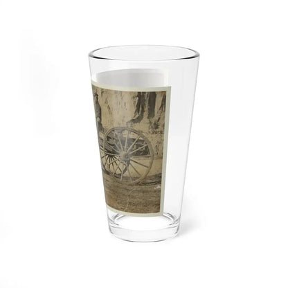 Man Sitting In A Horse Drawn Cart (U.S. Civil War) Pint Glass 16oz - Go Mug Yourself
