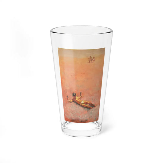 Man Staked Out in Desert, paperback cover - Pint Glass 16oz-16oz-Go Mug Yourself