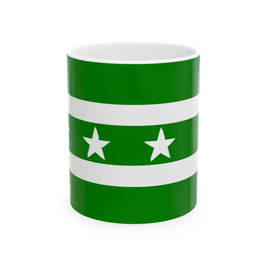 Manabi Flag (Ecuador) White Coffee Mug 11oz - Go Mug Yourself