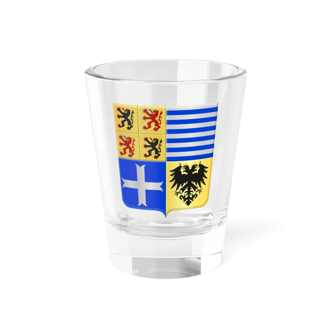 Manage wapen (Belgium) (Coat of Arms) Shot Glass 1.5oz 1.5oz - Go Mug Yourself