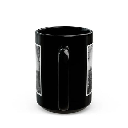 Manassas Junction, Va. Soldiers Beside Damaged Rolling Stock Of The Orange & Alexandria Railroad (U.S. Civil War) Black Coffee Mug - Go Mug Yourself