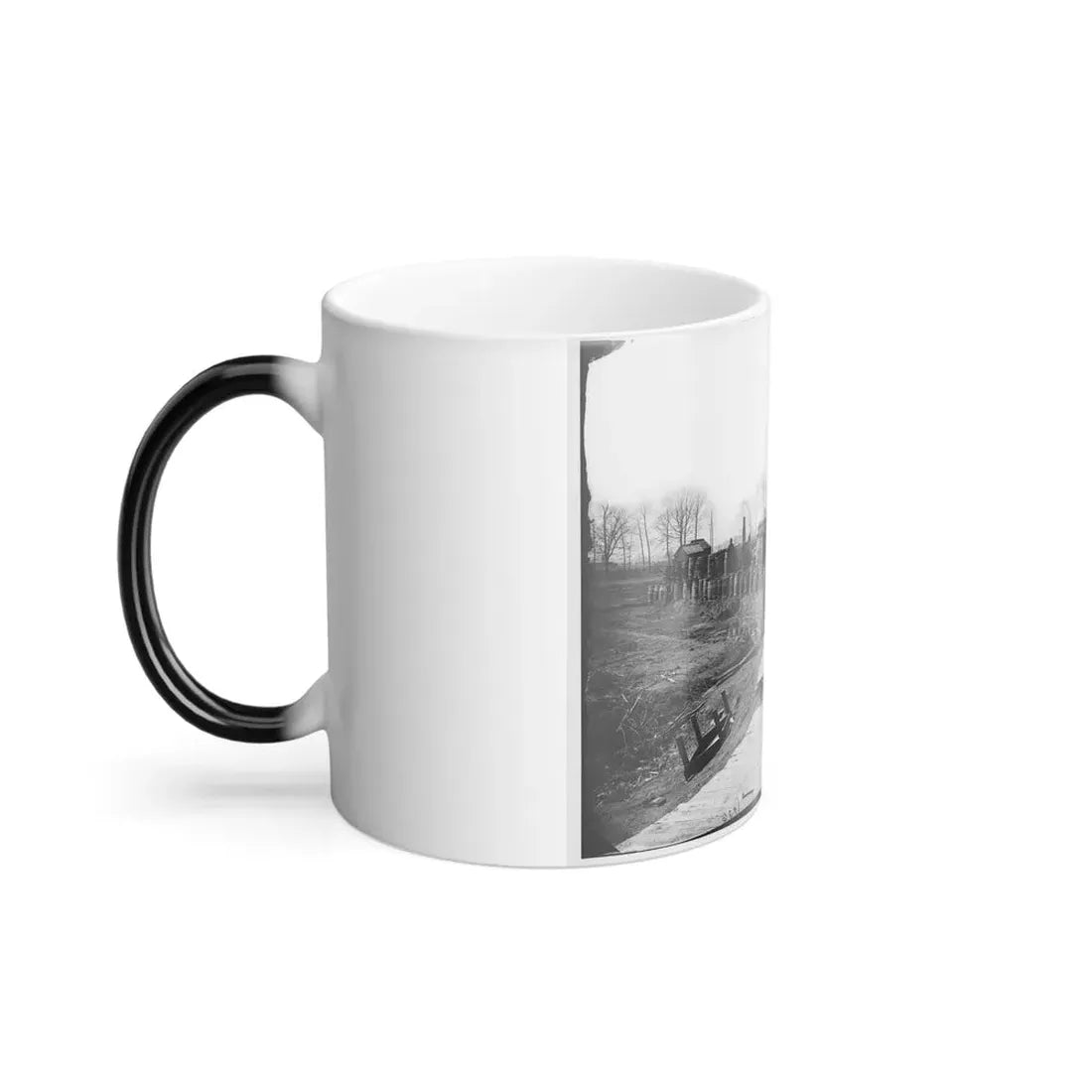 Manassas, Va. Confederate Fortifications, With Federal Soldiers 001 (U.S. Civil War) Color Changing Coffee Mug 11oz - Go Mug Yourself