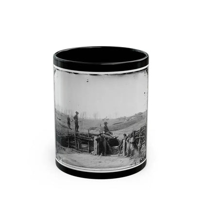 Manassas, Va. Confederate Fortifications, With Federal Soldiers (U.S. Civil War) Black Coffee Mug 11oz - Go Mug Yourself