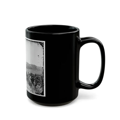 Manassas, Va. Confederate Fortifications, With Federal Soldiers (U.S. Civil War) Black Coffee Mug - Go Mug Yourself