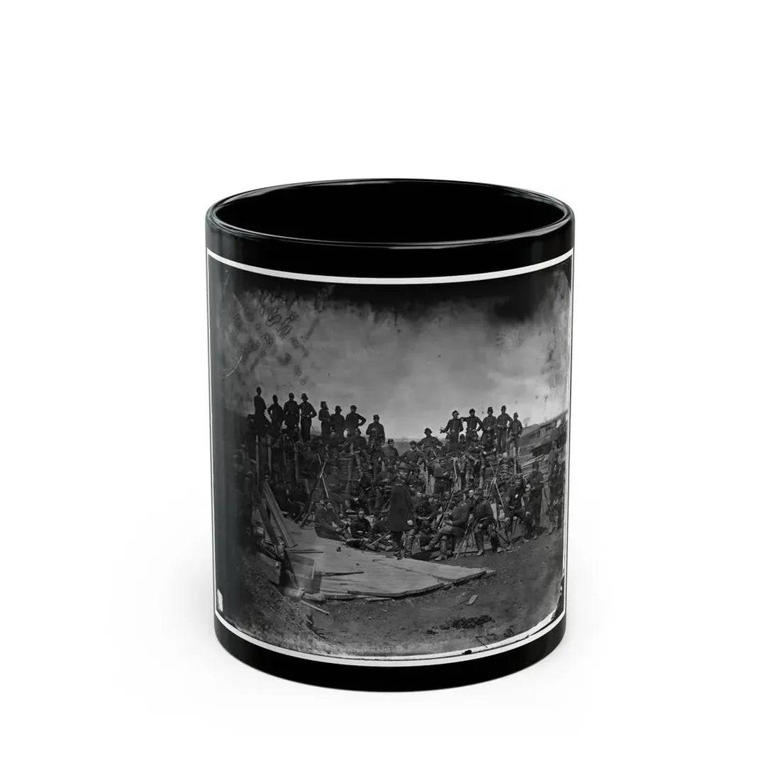 Manassas, Va. Men Of Co. C, 41st New York Infantry (U.S. Civil War) Black Coffee Mug 11oz - Go Mug Yourself