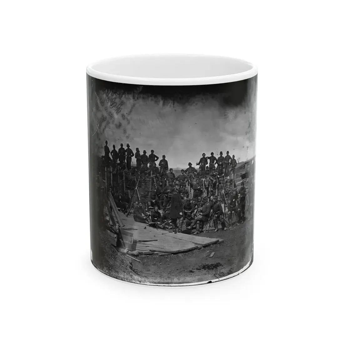 Manassas, Va. Men Of Co. C, 41st New York Infantry (U.S. Civil War) White Coffee Mug 11oz - Go Mug Yourself