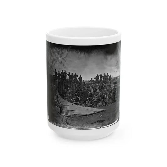 Manassas, Va. Men Of Co. C, 41st New York Infantry (U.S. Civil War) White Coffee Mug 15oz - Go Mug Yourself