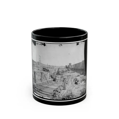 Manassas, Va. Orange And Alexandria Railroad Wrecked By Retreating Confederates (U.S. Civil War) Black Coffee Mug 11oz - Go Mug Yourself