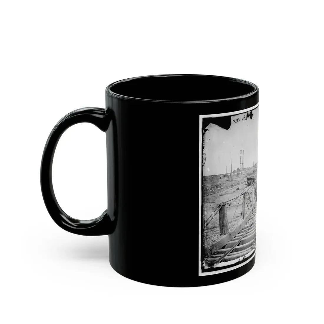 Manassas, Va. Orange And Alexandria Railroad Wrecked By Retreating Confederates (U.S. Civil War) Black Coffee Mug - Go Mug Yourself