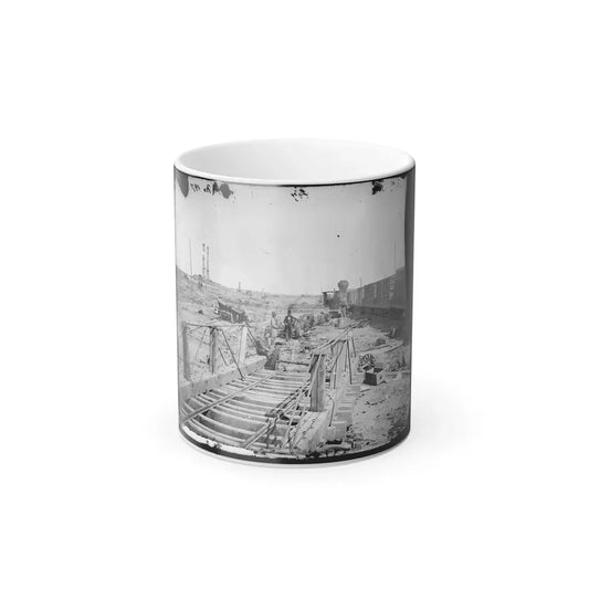 Manassas, Va. Orange and Alexandria Railroad Wrecked by Retreating Confederates (U.S. Civil War) Color Changing Coffee Mug 11oz Default Title 11oz - Go Mug Yourself
