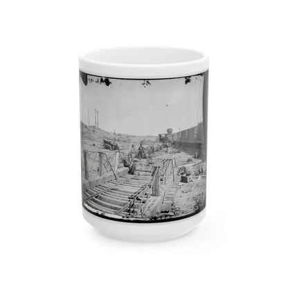 Manassas, Va. Orange And Alexandria Railroad Wrecked By Retreating Confederates (U.S. Civil War) White Coffee Mug 15oz - Go Mug Yourself