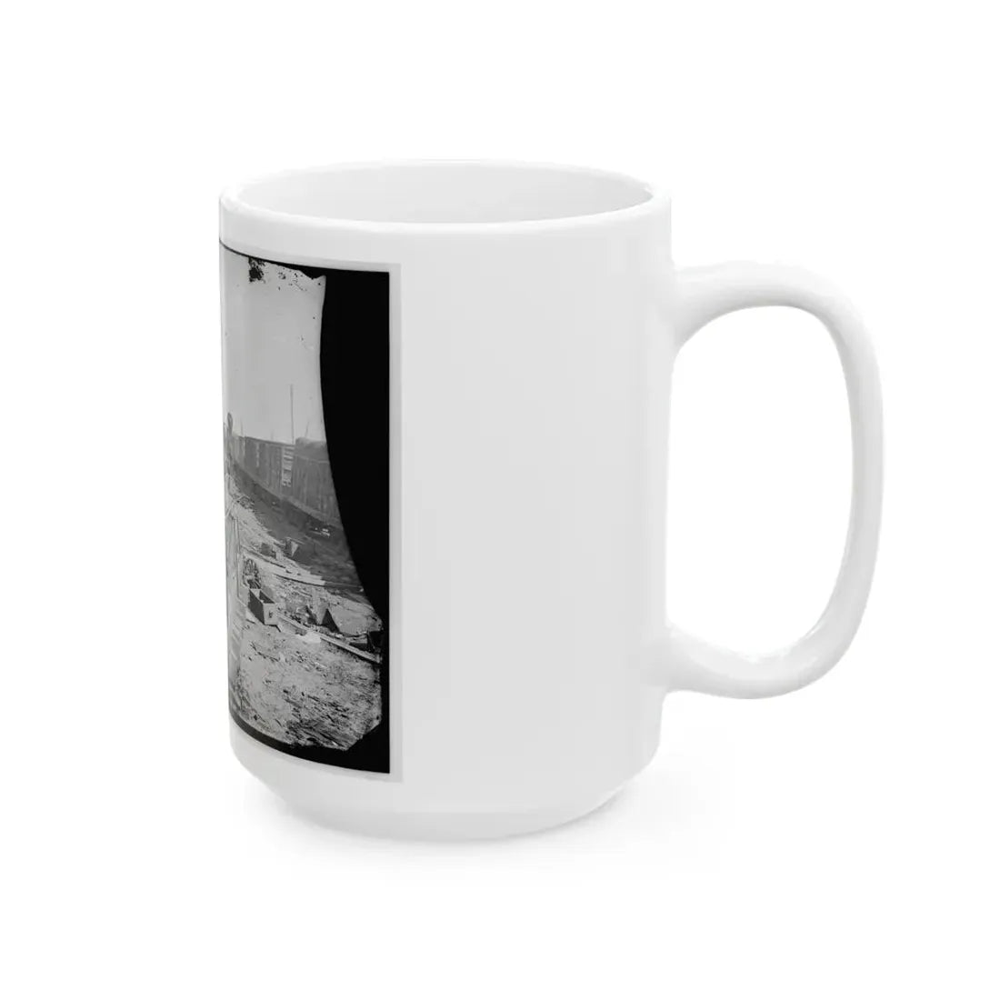 Manassas, Va. Orange And Alexandria Railroad Wrecked By Retreating Confederates (U.S. Civil War) White Coffee Mug - Go Mug Yourself