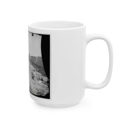 Manassas, Va. Orange And Alexandria Railroad Wrecked By Retreating Confederates (U.S. Civil War) White Coffee Mug - Go Mug Yourself