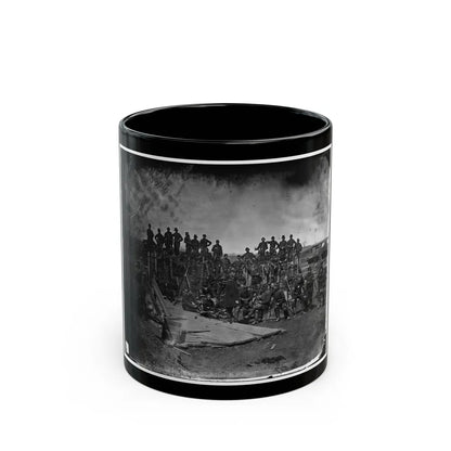 Manassas, Va. Men Of Co. C, 41st New York Infantry (U.S. Civil War) Black Coffee Mug-11oz-Go Mug Yourself