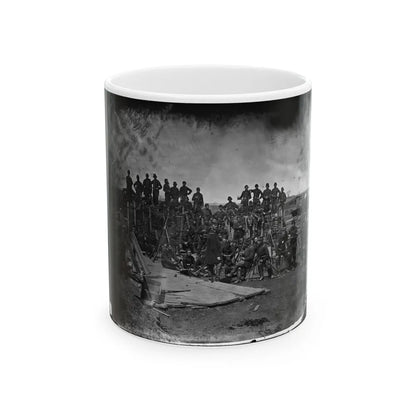 Manassas, Va. Men Of Co. C, 41st New York Infantry (U.S. Civil War) White Coffee Mug-11oz-Go Mug Yourself