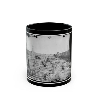 Manassas, Va. Orange And Alexandria Railroad Wrecked By Retreating Confederates (U.S. Civil War) Black Coffee Mug-11oz-Go Mug Yourself