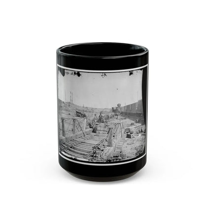 Manassas, Va. Orange And Alexandria Railroad Wrecked By Retreating Confederates (U.S. Civil War) Black Coffee Mug-15oz-Go Mug Yourself