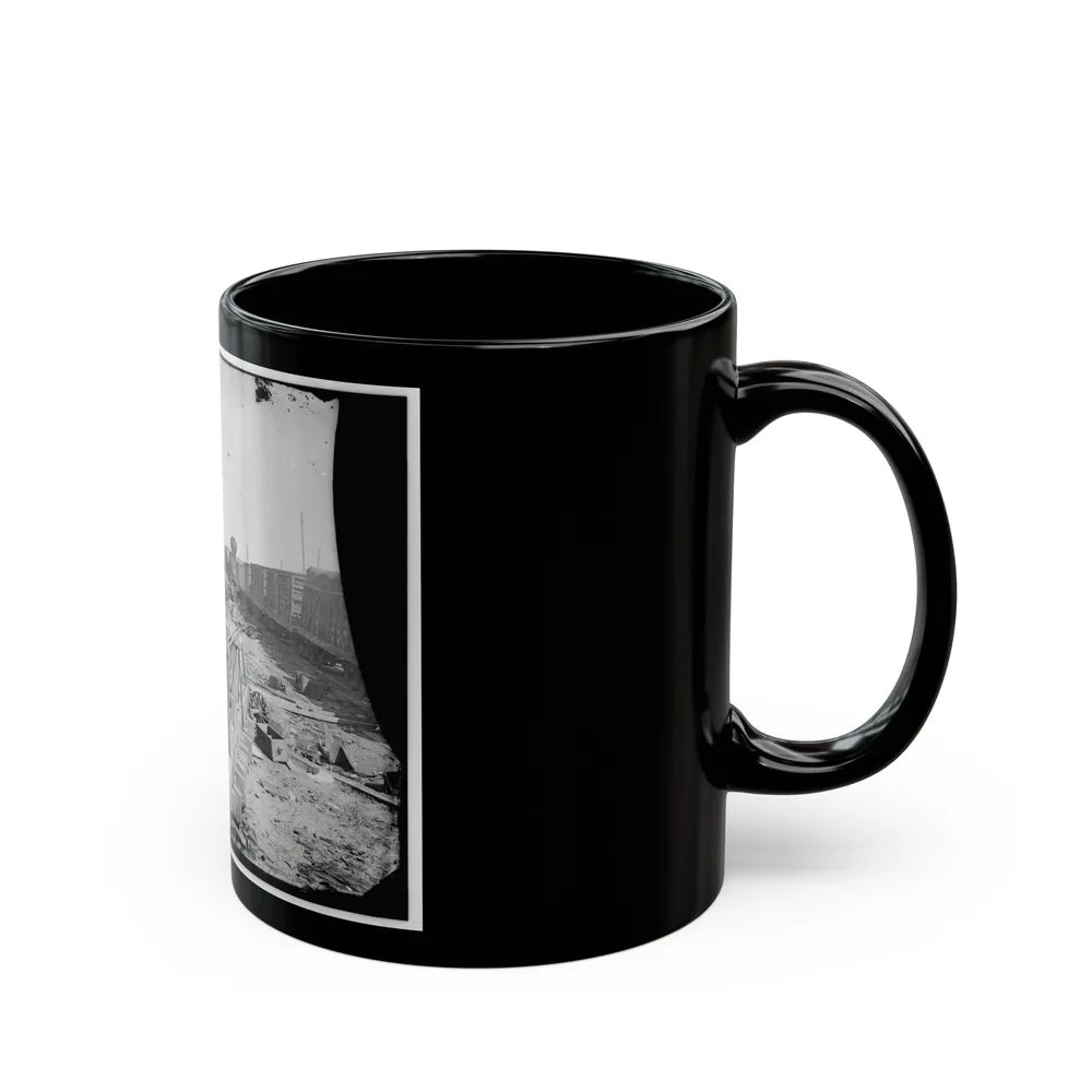 Manassas, Va. Orange And Alexandria Railroad Wrecked By Retreating Confederates (U.S. Civil War) Black Coffee Mug-Go Mug Yourself