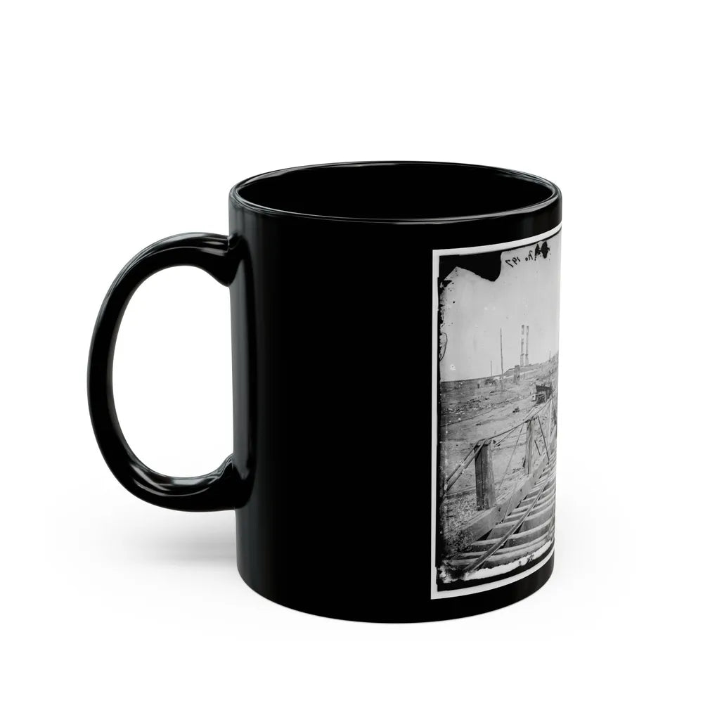 Manassas, Va. Orange And Alexandria Railroad Wrecked By Retreating Confederates (U.S. Civil War) Black Coffee Mug-Go Mug Yourself