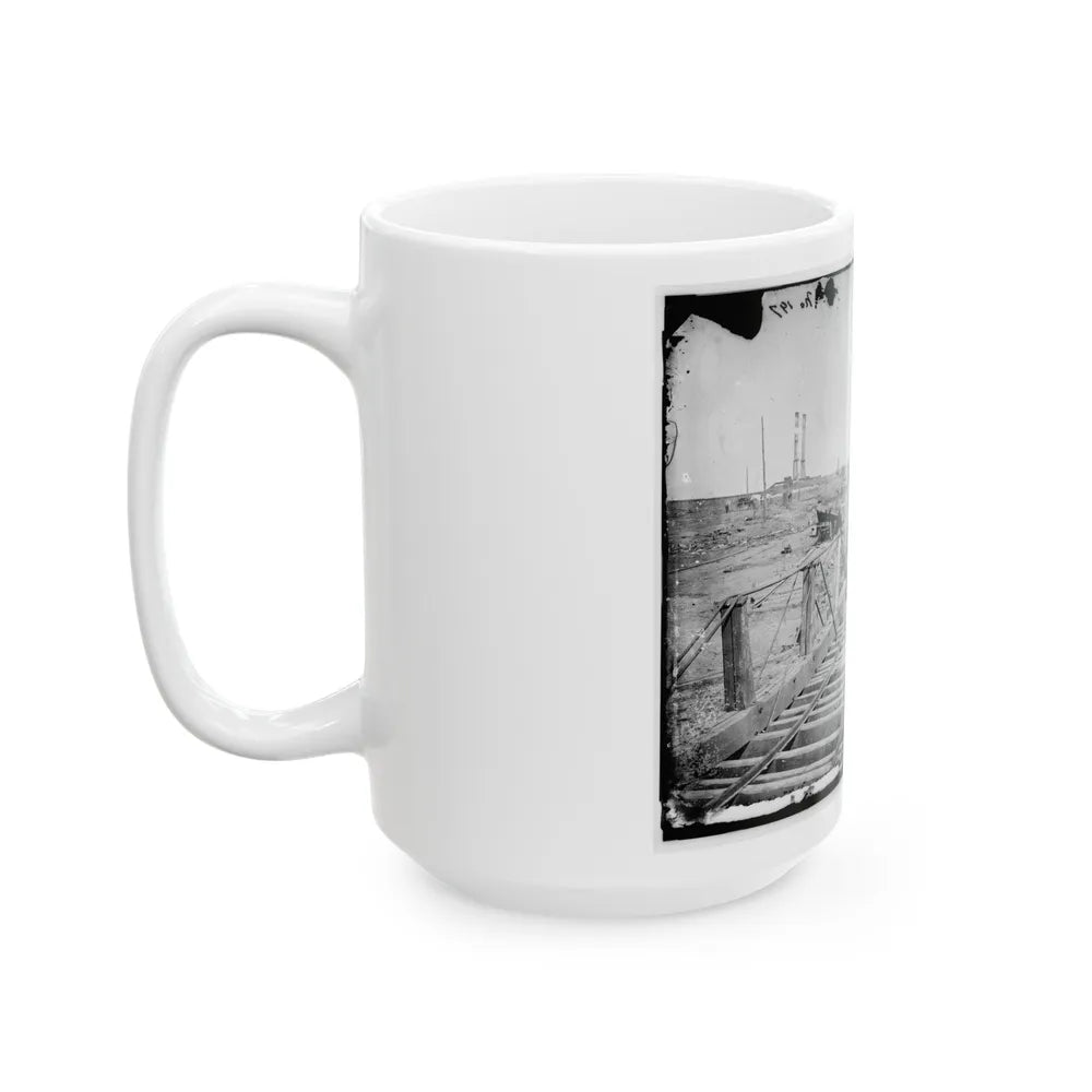 Manassas, Va. Orange And Alexandria Railroad Wrecked By Retreating Confederates (U.S. Civil War) White Coffee Mug-Go Mug Yourself