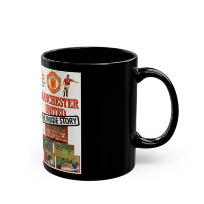 MANCHESTER UNITED THE INSIDE STORY (VHS COVER) - Black Coffee Mug-Go Mug Yourself