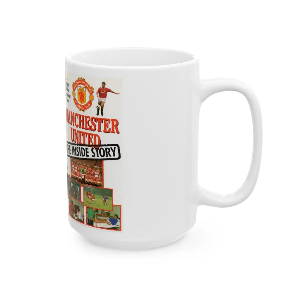 MANCHESTER UNITED THE INSIDE STORY (VHS COVER) - White Coffee Mug-Go Mug Yourself