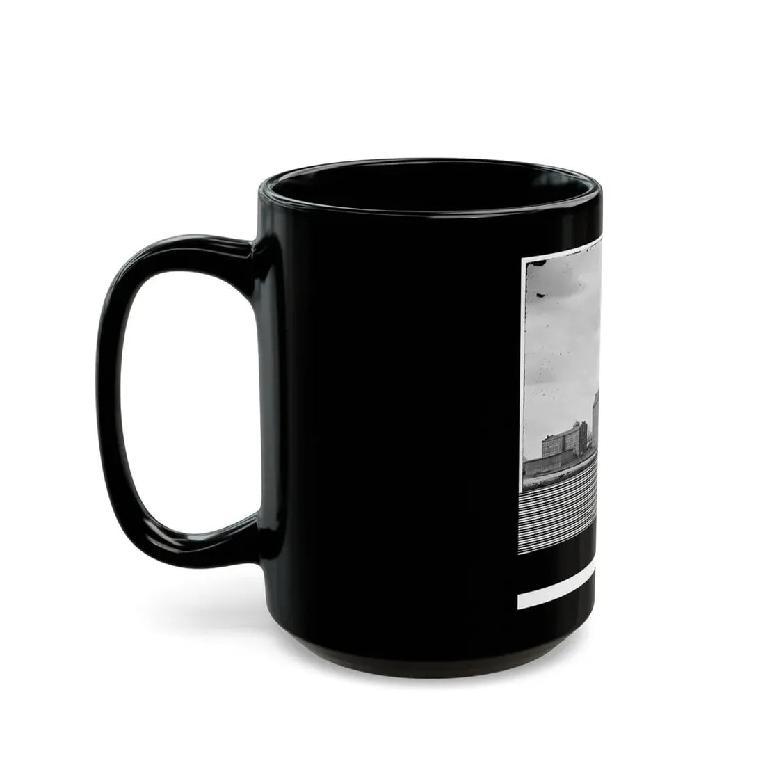 Manchester, Va.  Factories On The James Opposite Richmond (U.S. Civil War) Black Coffee Mug - Go Mug Yourself
