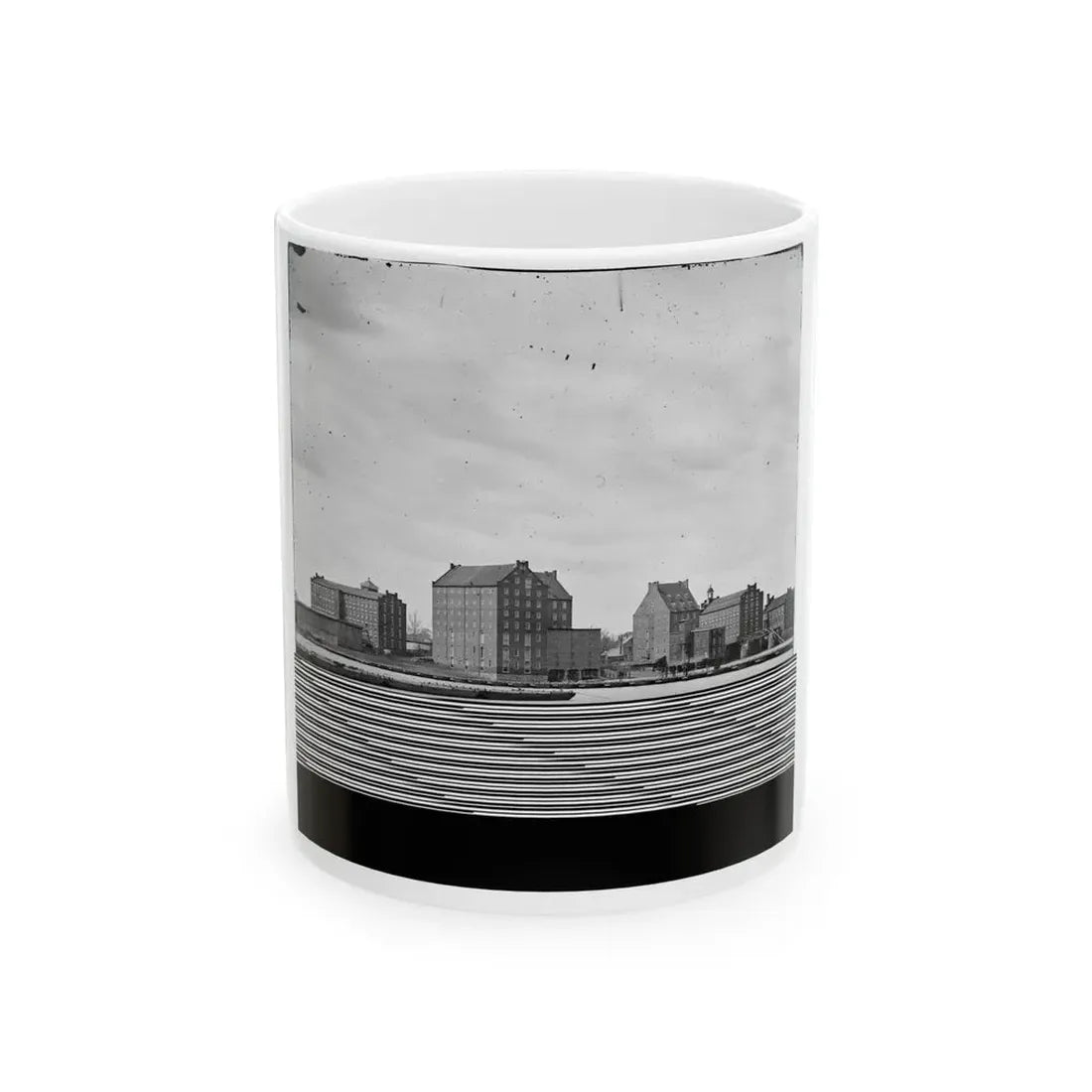 Manchester, Va.  Factories On The James Opposite Richmond (U.S. Civil War) White Coffee Mug 11oz - Go Mug Yourself