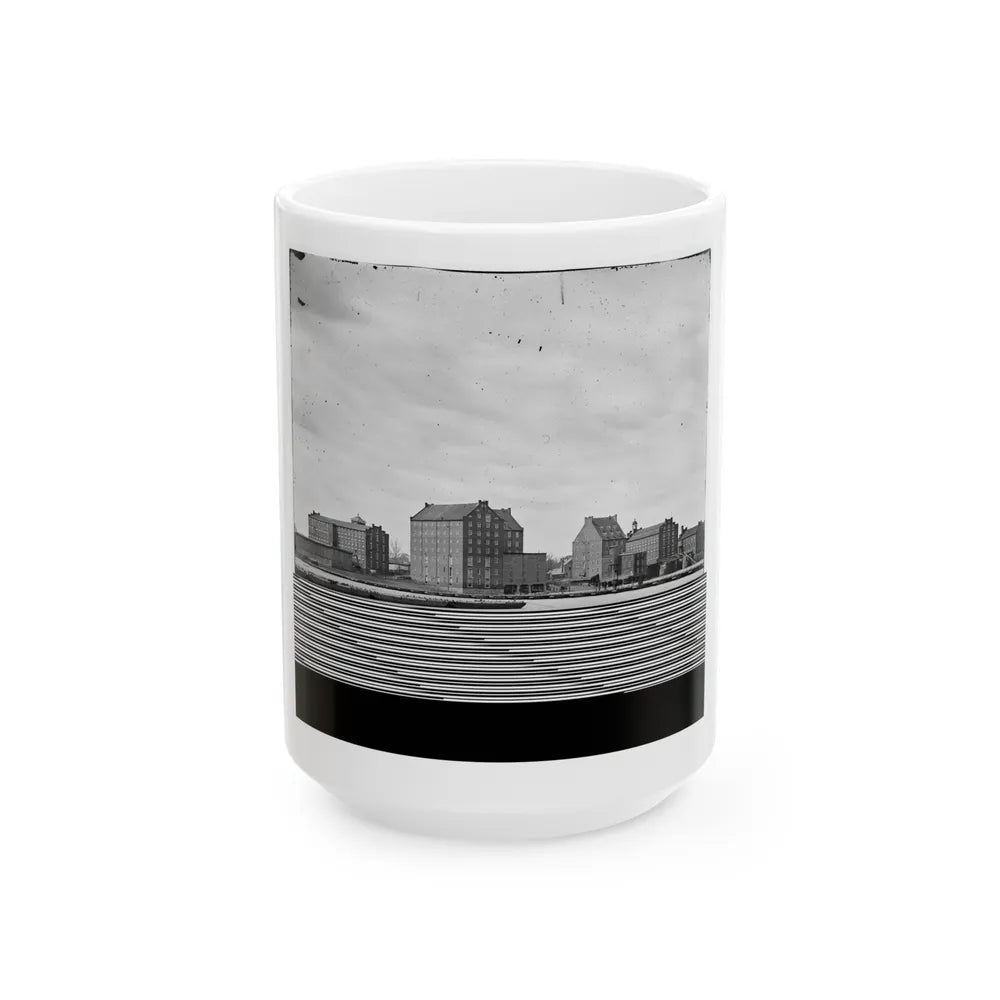 Manchester, Va. Factories On The James Opposite Richmond (U.S. Civil War) White Coffee Mug-15oz-Go Mug Yourself