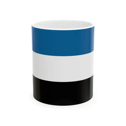 Manchurian Tricolor Flag (China) White Coffee Mug 11oz - Go Mug Yourself