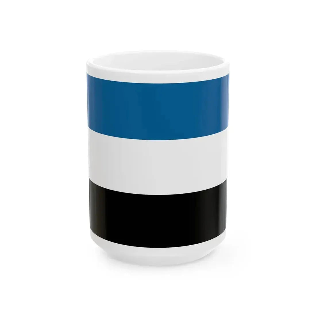 Manchurian Tricolor Flag (China) White Coffee Mug 15oz - Go Mug Yourself