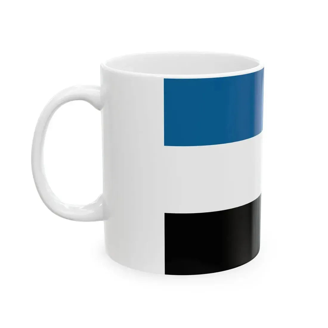Manchurian Tricolor Flag (China) White Coffee Mug - Go Mug Yourself