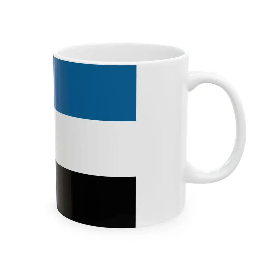 Manchurian Tricolor Flag (China) White Coffee Mug - Go Mug Yourself