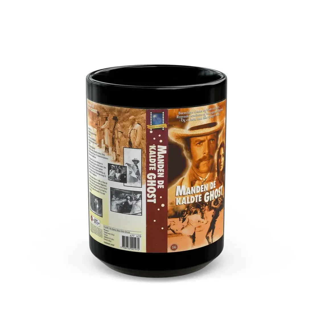 MANDEN DE KALDTE GHOST (VHS COVER) - Black Coffee Mug 15oz - Go Mug Yourself