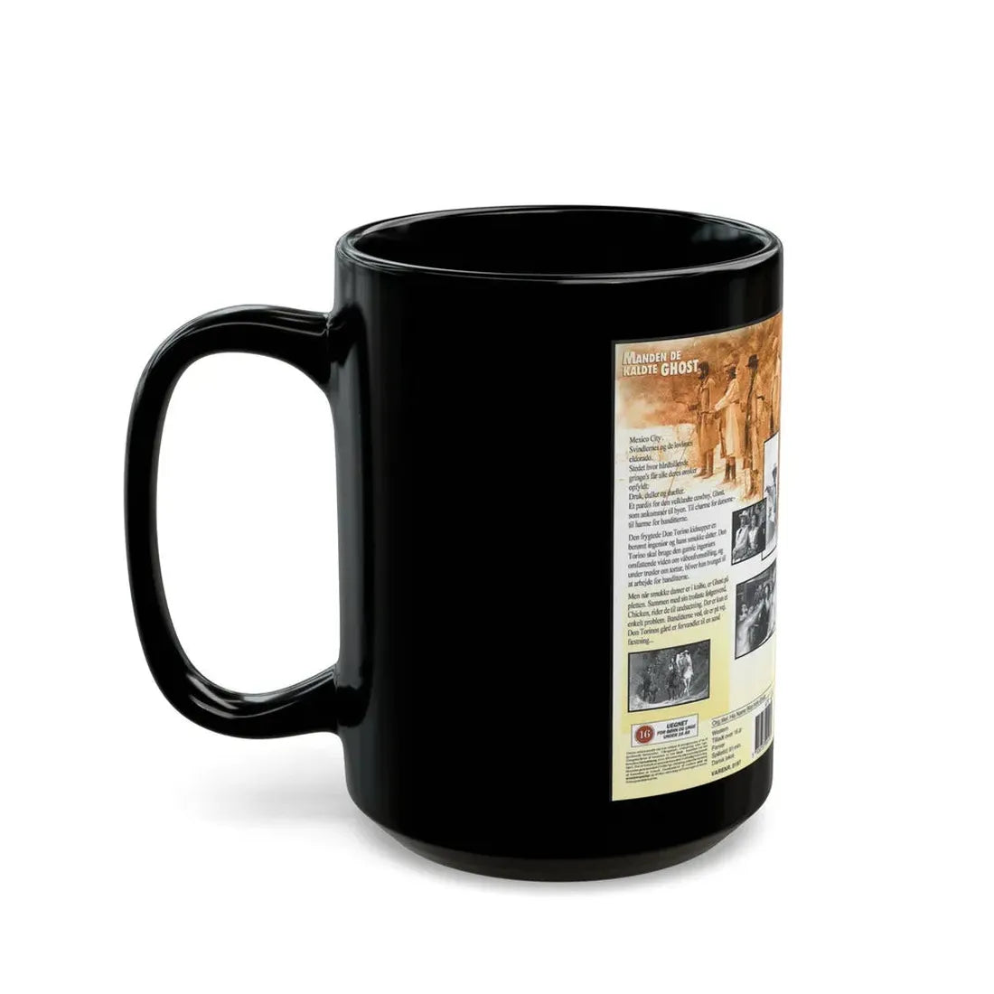 MANDEN DE KALDTE GHOST (VHS COVER) - Black Coffee Mug - Go Mug Yourself